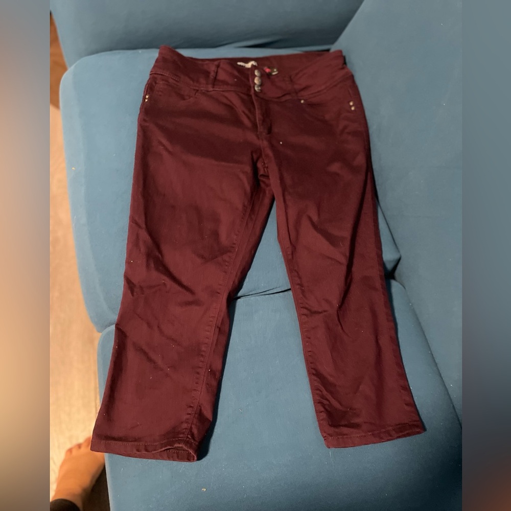 Button Fly Capris